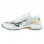Mizuno Wave Claw Pro 3 žemi smūgius sugeriantys neslystantys badmintono bateliai Unisex 71GA265201 42.5 white