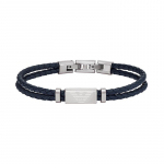 Emporio Armani Urban Modern Classic Erelio Logotipas Dvispusis Austas Nerūdijančio Plieno Apyrankė Vyri&scaron;ka Apyrankė Juoda EGS2995040 Basic Packaging-Box