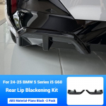 BMW 5 serijos G60 2025-2025 Juodo blizgesio Galinis Lūpa Automobilio Galinio Bamperio Difuzorius Galinis Skirstytuvas Spoileris Galinė Lūpa Kėbulo Rinkinys Aksesuaras