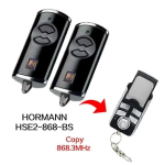 2 vnt. Garažo vartų nuotolinio valdymo pultelis 868MHz HORMANN BS HSE2-868-BS-CHENG DU