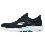 Skechers Go Walk 7 Amortizuojantys Patogūs Tinklelio Žemi Laisvalaikio Bėgimo Bateliai Moteri&scaron;ki Sneakeriai Juodi Mėlyni 125233-BKAQ 38 white
