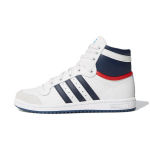 Adidas Top Ten High J Balti Tamsiai Mėlyni Vaikų Sportbačiai Core-White Collegiate-Red D74481 36⅔