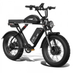 BLUVALL K10 20 storapadis elektrinis dviratis, dviguba baterija 2236Wh, dviguba pakaba, juodas