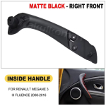 809600015R 197012651 Automobilio salono priekinė kairė de&scaron;inė vidinė durų rankenėlė su dangteliu Renault Megane 3 III Fluence 2008-2016 Blakc-inside-R black