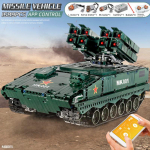 MOLD KING MOC Pagrindinis RED FLAG HJ-10 kovos prie&scaron;raketinis tankas modelis Statybiniai blokai Plytos Vaikams Mokomieji žaislai Gimtadienio dovanos