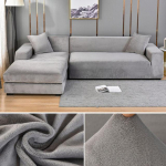 Aksominis sofos užvalkalas Elastingas storas L formos kampinis sofos užvalkalas svetainei 1/2/3/4 vietos tamprus sofos sofos fotelis užvalkalas 2 Seater 140-185cm