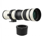 MF Super Telefoto Priartinantis Objektyvas F/8.3-16 420-800mm T2 Bajonetas su FX-bajoneto Adapterio Žiedu 1/4 balta