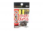 Sasame 210-A Power Stain Swivel Smooth Spin juodas 1 dydis (0891)