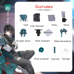 Broken Star Dome Railway Danheng Cos kostiumas Cosplay žaidimas Anime antikvarinių kostiumų komplektas vyrams XS žalsvai mėlyna