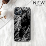 Funda dėklas Apple iPhone 14 11 13 7 12 Pro 7 XR XS Max 8 Plus 6 14Pro 13Mini Black Mink&scaron;tas Telefonas Coque Chainsaw Man Cool iPhone 14 Pro Max