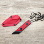 Stone Wash Utility Knife 440C Plieninis ABS rankena EDC Keychian Knife Mini ne&scaron;iojamasis popieriaus pjaustytuvas i&scaron;pakavimo įrankis