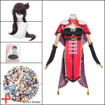 Žaidimas Beidou Cosplay Kostiumas Karūnuotas Vandenyno Valdovas Bei Dou Suknelė Perukas Beidou Rinkinys Anime Cosplay XXXL-(Costume+Wig)