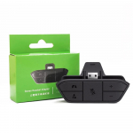 Stereofoninių ausinių adapteris, skirtas Xbox One ir Xbox Series X|S valdikliui, ausinių adapteris, reguliuojantis garsumą, mikrofonas, garso balansas (Balso pokalbių ir žaidimų garsas)
