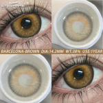 EYESHARE Colored Contact Lenses 1 Pair Every Year Natural Eye Brown Lenses Beauty Soft Eye Lenses Beauty Pupil Purple Lenses Fashion Pink Lenses