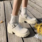 Batai Lolita Moteri&scaron;ki japoni&scaron;ko stiliaus Mary Jane Vintage Girls High Heel Platform College Student Tacones Mujer Escarpins Chaussures 35