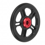 Sulankstomas dviratis Easywheel aliuminio lydinio pagalbinis ratas CNC pjovimas, skirtas Brompton 6cm