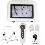 5 colių įkraunamas LCD odos analizės skaitytuvas NAUJAS 50X/200X HD skaitmeninis mikroskopinis plaukų folikulų detektorius galvos odos diagnostikos aparatas EU Plug