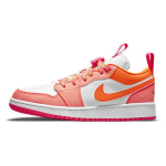 Air Jordan 1 Low Utility GS Crimson Pulse Vaikams Sportbačiai Oranžinė Rožinė-Flash Visas Oranžinis DJ0530-801 38