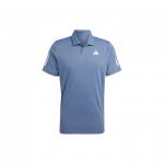 Adidas Club 3-juostelių polo mar&scaron;kinėliai vyri&scaron;ki vir&scaron;utiniai drabužiai Mėlyni IY3216 M