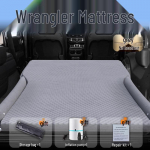 Pripučiamas automobilio čiužinys Jeep Wrangler: Oro čiužinys bagažinei ir galinei sėdynei miegojimui Standard pilka spalva