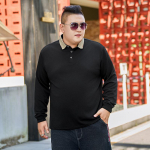 Mar&scaron;kinėliai ilgomis rankovėmis Polo Shirt Vyri&scaron;ki apatiniai su vilnos mar&scaron;kinėlių vir&scaron;umi L