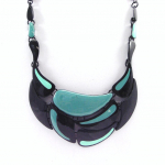 NOA [G5947] - Collier Cr&eacute;ateur 'Arlequin' vert noir žalia