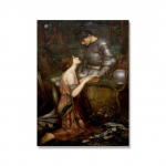 John William Waterhouse Vintage Wall Art Plakatas Magi&scaron;kas apskritimas, raganos drobės tapybos spaudinys Jason ir Medea paveikslėlis namų dekoravimui be rėmelio 21*30cm