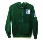 Anime Attack on Titan Unisex Cosplay kostiumas, gobtuvas Scouting Legion striukės su gobtuvu