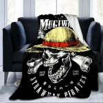 Anime One Piece 3D spausdinta flanelinė antklodė sofos antklodė kelioninė vaikų patalynės pliu&scaron;inė flanelinė antklodė 150x200cm