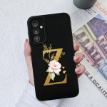 Skirtas Samsung Galaxy A03 A13 A14 A31 A50 A51 A52 A54 A71 dėklas Skystas silikoninis gėlių raidžių mink&scaron;tas dangtelis Samsung Galaxy telefono buferio krep&scaron;ių dėklai Samsung A71 4G