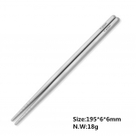 18 g / 17 g / 21 g / 20 g 1 pora lazdelių, skersmuo 195 mm / 230 mm. 6 mm Matt
