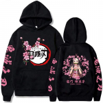 Japonijos anime Kawaii Demon Slayer Kamado Nezuko Manga Megztiniai megztiniai Vir&scaron;utiniai megztiniai Gatvės drabužiai Unisex animacinių filmų megztiniai XXXL balta