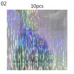 MUQZI sporto aksesuaras 10 vnt geometrijos ra&scaron;tų holografinės lipnios juostos plėvelės Flash žvejybos masalo lipdukas 2