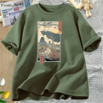 Vintage Dinosaur Jurassic mar&scaron;kinėliai grafiniai mar&scaron;kinėliai Moteri&scaron;ki medvilniniai Auk&scaron;tos kokybės mar&scaron;kinėliai Vasariniai drabužiai Moteri&scaron;ki trumpomis rankovėmis unisex mar&scaron;kinėliai L
