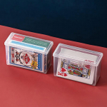 Skaidrios plastikinės dėžutės Žaidimų kortelių konteineris Pp laikymo dėklas Pakavimas Pokerio žaidimų kortelių dėžutė stalo žaidimams 2 sets