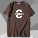 Didelio dydžio mar&scaron;kinėliai 12XL vyri&scaron;ki grynos medvilnės laisvalaikio trumpomis rankovėmis O kaklo mar&scaron;kinėliai &ndash; kvėpuojantys ir patogiai prigludę 4XL gelsvai ruda