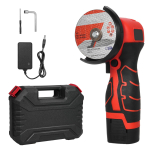 Akumuliatorinis kampinis &scaron;lifuoklis 7000 RPM elektrinis &scaron;lifavimo įrankis mini &scaron;lifuoklis su 1 vnt 16,8 V 2000 mAh baterija UK Plug raudona