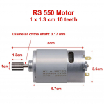 Pavarų Žaislinio Automobilio Variklis 10000rpm 16000rpm 23000rpm 6V /12V 24V 550 12V 30000RPM