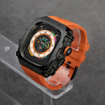 Klasikinis prabangus modifikavimo rinkinys Apple Watch Ultra 2 49mm nerūdijančio plieno korpusas IWatch 9 8 7 6 45mm 44mm kri&scaron;tolinis mygtukas sportinis dirželis 987654SE 44 45mm