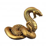 Yousheng žalvarinės gyvatės figūrėlė Retro gyvatės statula su i&scaron;samiomis svarstyklėmis namų biuro stalo mini gyvatės ornamentas dovana gyvačių mylėtojams D