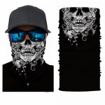 Bandana Magic Moteri&scaron;kas Kaklo Tube &Scaron;alikas Vyri&scaron;kas Unisex 1PC Populiari veido kaukė &Scaron;iltesnė Daugkartinė keičiama lauko kaukolės veidai Snood karoliukai 3