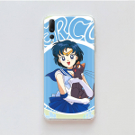 Skaidrus dėklas, skirtas Samsung A04 A14 A23 M33 M53 Realme 10 9 C35 C55 VIVO X80 Infinix Hot 30 Note 11 Tecno Spark 8P Pro W-67 Sailor Moon Girls Samsung M53 5G žalia