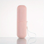 Ne&scaron;iojama kelioninė dantų &scaron;epetėlio dėžutė su burnos skalavimo puodeliu Patogus &scaron;epetėlio puodelis ir dantų plovimo dantų cilindras, skirtas vonios reikmenims