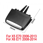 1 vnt. automobilio priekinio oro kondicionieriaus ventiliacijos i&scaron;leidimo angos spaustukas BMW 3 serijos E90 2005&ndash;2012, X5 E70 2006&ndash;2013, X6 E71 2008&ndash;2014