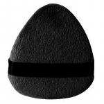 10,8 cm makiažo pudra, mink&scaron;ta, veliūrinė pudra, kosmetikos pagrindo kempinė juoda