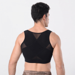 Vyri&scaron;ki figūrą formuojantys apatiniai mar&scaron;kinėliai: Krūtinės plok&scaron;tinimas ir laikysenos palaikymas M (Chest 60-70 cm)