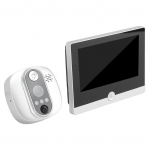 Belaidė vaizdo durų skambučio kamera su 4,3 colio spalvotu LCD monitoriumi &bdquo;WiFi Smart Motion Detection&ldquo; vaizdo įra&scaron;u