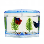 Didelė dviejų skyrių kovinių žuvų dėžutė Eco Rumble Fish akvariumas Mini akvariumas Plastikinė izoliacinė dėžutė Veislinė dėžutė