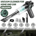 Naujas 29000PA Belaidis Automobilio Dulys Siurblys Galingas Valymo Aparatas 120W Stiprus Siurbimas Rankinis Automobiliui Ne&scaron;iojamas Buitinis Prietaisas 2 filtrai 2 Pcs Filter juoda