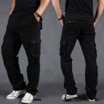 MAITA &Scaron;oninės ki&scaron;enės su užtrauktuku Cargo Harem Joggers Kelnės Vyrai Taktika Kasdienis Harajuku Streetwear Sportinės kelnės Baggy 2XL juoda